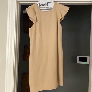Khaki linen dress in EUC